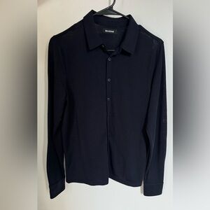 NAADAM MENS XS NAVY SHIRT